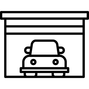 araba dükkanı simgesi, taslak biçimi