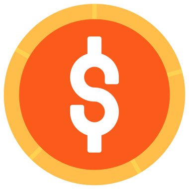 para para finans simgesi düz stil