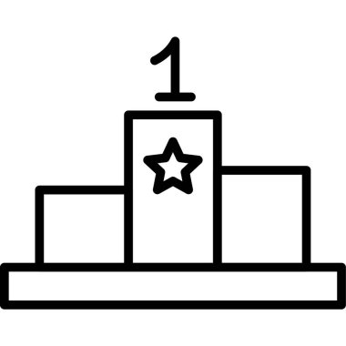 Moda tarzında izole edilmiş kupa simgesi