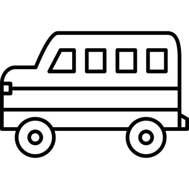 Otobüs simgesi. beyaz arkaplanda izole edilmiş web tasarımı için ana yol vektör simgesi