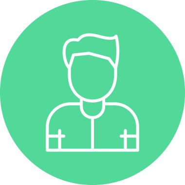 İnsan simgesinin vektör illüstrasyonu