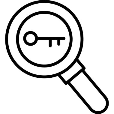 Büyüteç. Web simgesi basit illüstrasyon