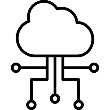 cloud computing. web icon simple design