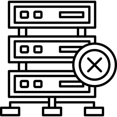 sunucu sunucu simgesi ana hat biçiminde