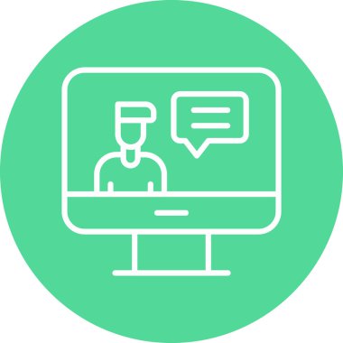 bilgisayar simgesi vektör illüstrasyonu