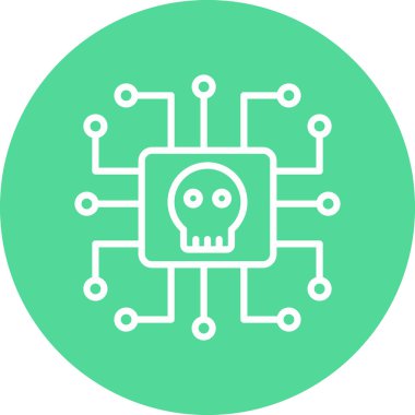 Robot simgesinin vektör illüstrasyonu