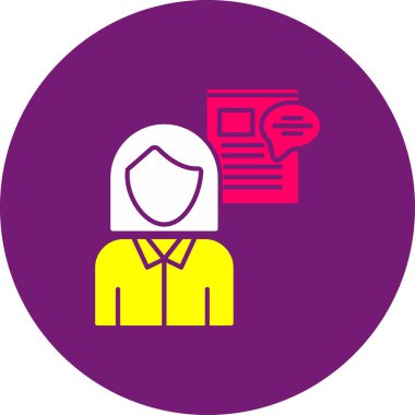 İş simgesinin vektör illüstrasyonu