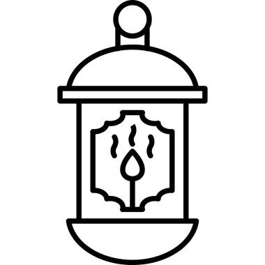 Fener simgesinin vektör illüstrasyonu