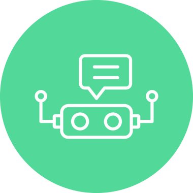 Sohbet simgesi vektör illüstrasyonu