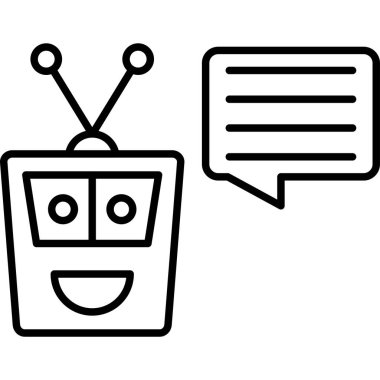 Sohbet simgesi vektör çizimi çizimi