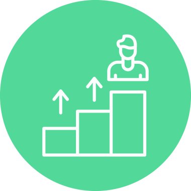 chart modern icon, vector illustration