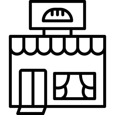 Yemek. Web simgesi basit illüstrasyon