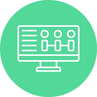 seo modern simgesinin vektör illüstrasyonu