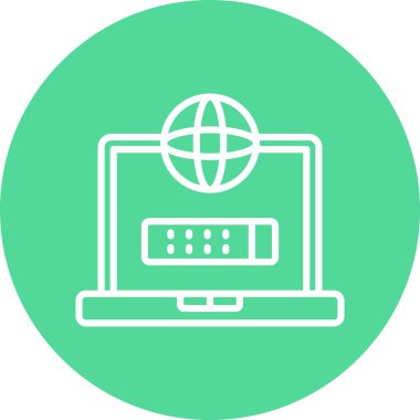 bilgisayar vektör illüstrasyonu modern simge