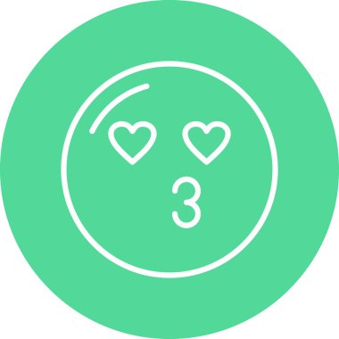 kalp vektör simgesi modern illüstrasyon