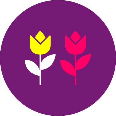 güzel çiçek vektör resimleme simgesi