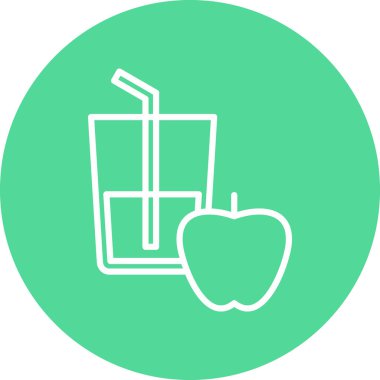 Bir cam simgenin vektör illüstrasyonu