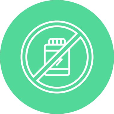 Dumanlı ikon vektör illüstrasyonu yok