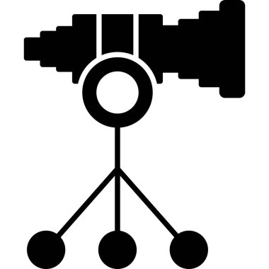 video kamera simgesi, illüstrasyon vektörü