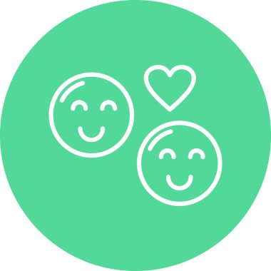 Kalp. Web simgesi basit illüstrasyon