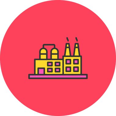 şehir simgesi vektör illüstrasyonu