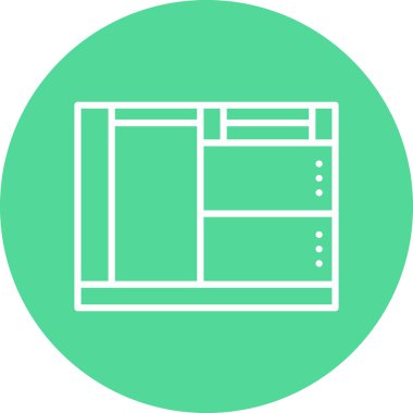 Tarayıcı pencere simgesi - taslak biçimi