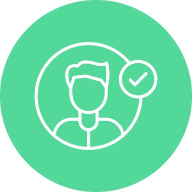 man simgesi vektör illüstrasyonu