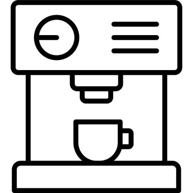 Kahve makinesi. Web simgesi