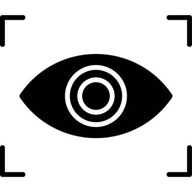 Göz simgesi vektör illüstrasyonu