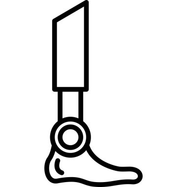 Bacak. Web simgesi basit tasarım