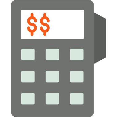 hesap makinesi simgesi, vektör illüstrasyonu