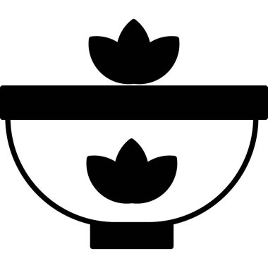 Çiçek. Web simgesi basit illüstrasyon