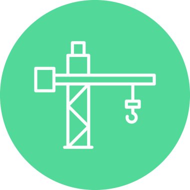 Vinç simgesinin vektör illüstrasyonu