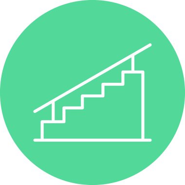 Merdivenler. Web simgesi basit illüstrasyon