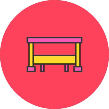 bank vektör simgesi modern basit illüstrasyon