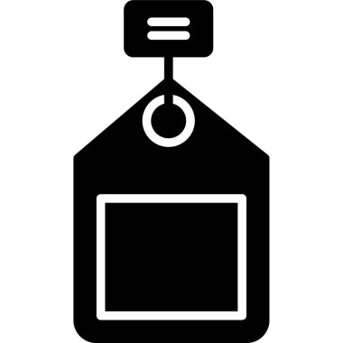 etiket simgesi vektör illüstrasyonu