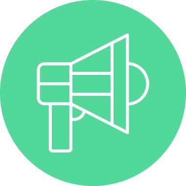 megafon simgesi, vektör illüstrasyonu