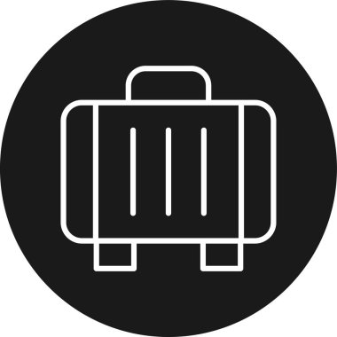 Çanta simgesinin vektör illüstrasyonu