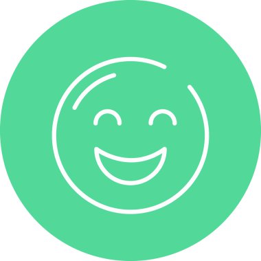 Gülümse ikon vektör illüstrasyonu