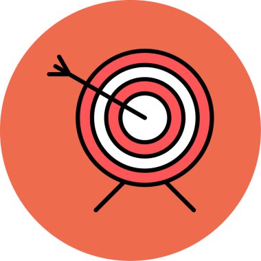 hedef simge vektör illüstrasyonu