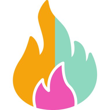 Ateş Ateşi. Basit illüstrasyon