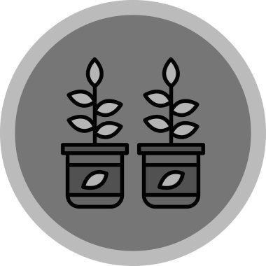 bitki simgesi vektör illüstrasyonu