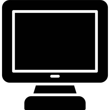 bilgisayar izleme simgesi, vektör illüstrasyonu