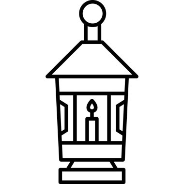 Fener simgesinin vektör illüstrasyonu