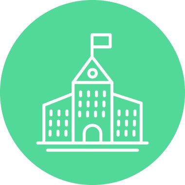 Üniversite binası. Basit tasarım