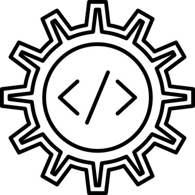 Geliştirme simgesi vektör illüstrasyonu