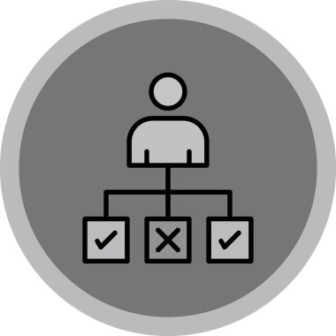 hiyerarşi simgesi vektör illüstrasyonu