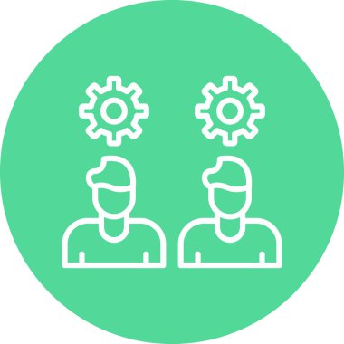 Ekip çalışması simge vektör çizim
