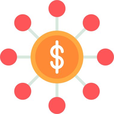 Dolar işareti vektör çizimi