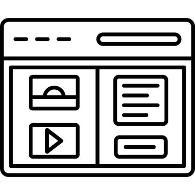 bilgisayar simgesi vektör illüstrasyonu